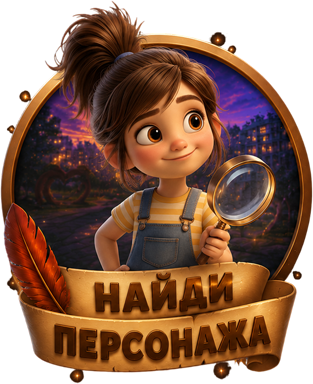 Найди персонажа — Соня с лупой